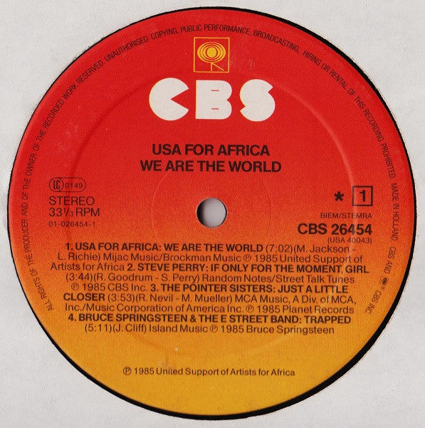 USA For Africa - We Are The World