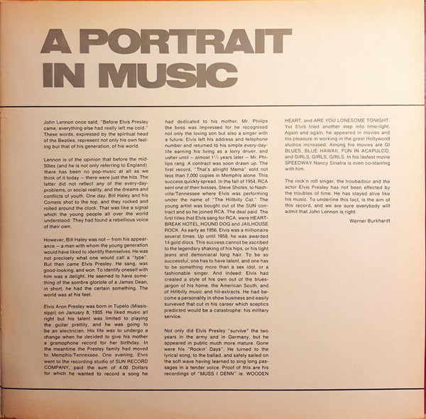 Elvis Presley - A Portrait In Music