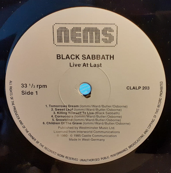 Black Sabbath - Live At Last