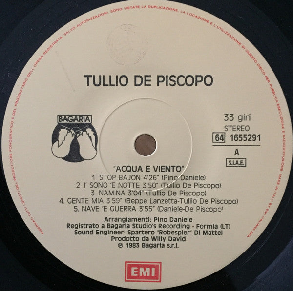 Tullio De Piscopo - Acqua E Viento