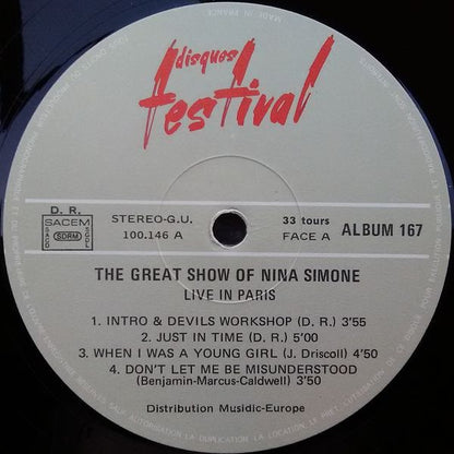 Nina Simone - The Great Show Of Nina Simone Live In Paris