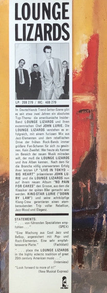 Lounge Lizards - No Pain For Cakes