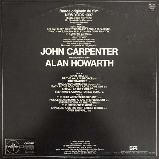 John Carpenter - New-York 1997 (Bande Originale Du Film)