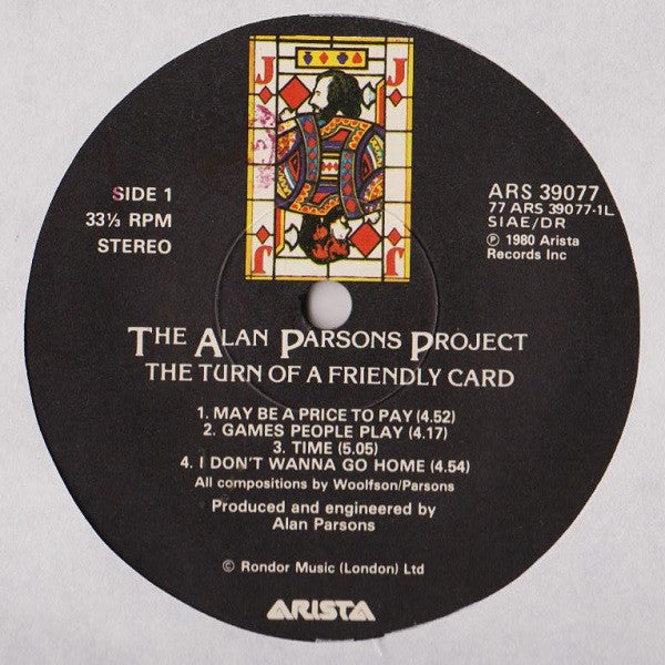 The Alan Parsons Project - The Turn Of A Friendly Card