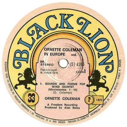 Ornette Coleman - In Europe Volume 1
