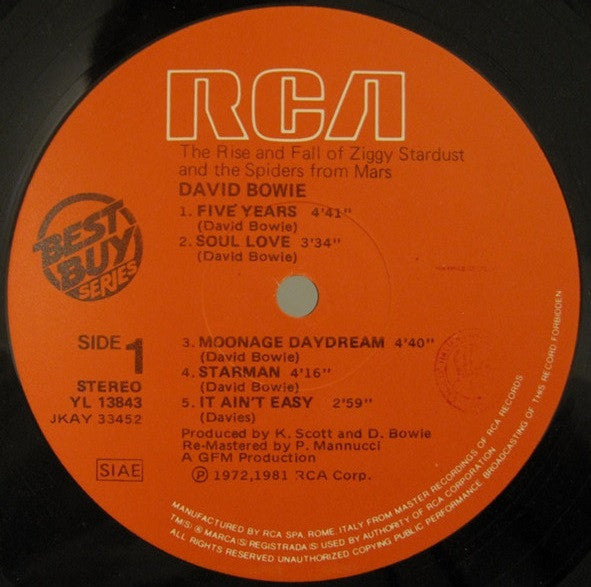 David Bowie - The Rise And Fall Of Ziggy Stardust And The Spiders From Mars