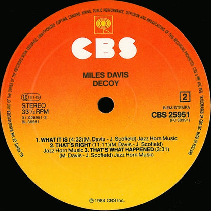 Miles Davis - Decoy
