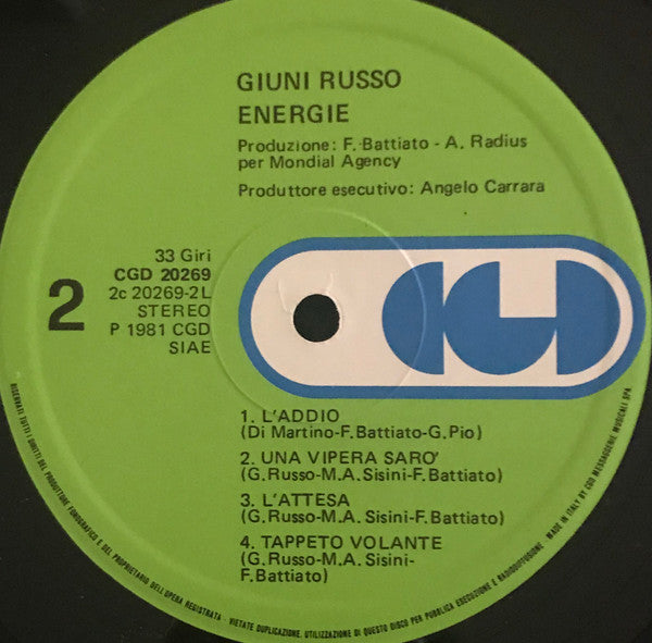 Giuni Russo - Energie