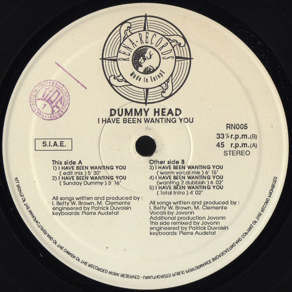 Dummy Head - I Have Been Wanting You