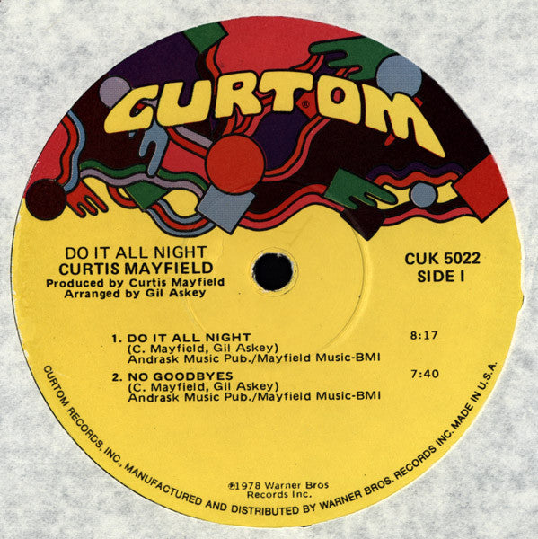 Curtis Mayfield - Do It All Night