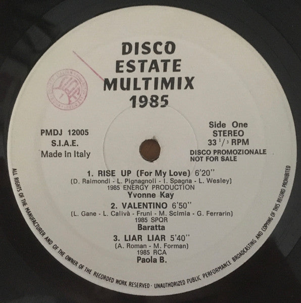 Various - Disco Estate Multimix 1985