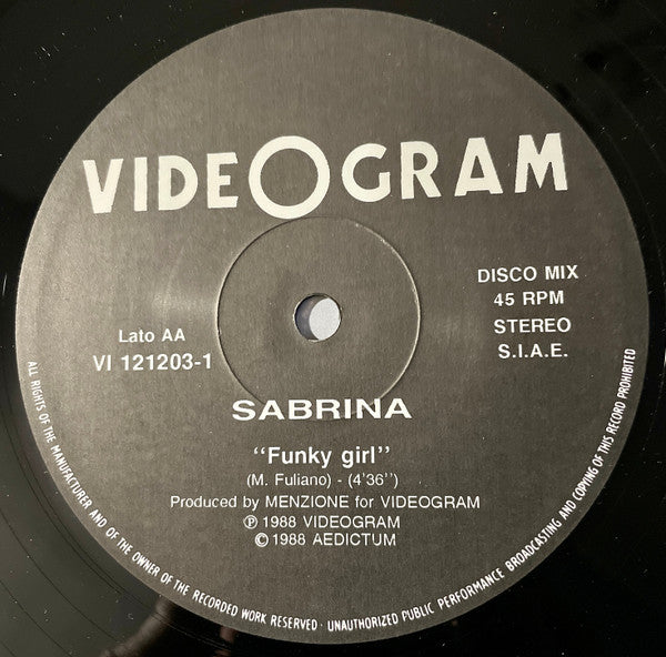 Sabrina - Like A Yo Yo / Funky Girl