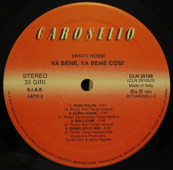 Vasco Rossi - Va Bene, Va Bene Così - Live