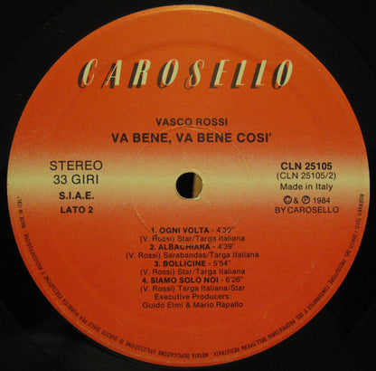 Vasco Rossi - Va Bene, Va Bene Così - Live