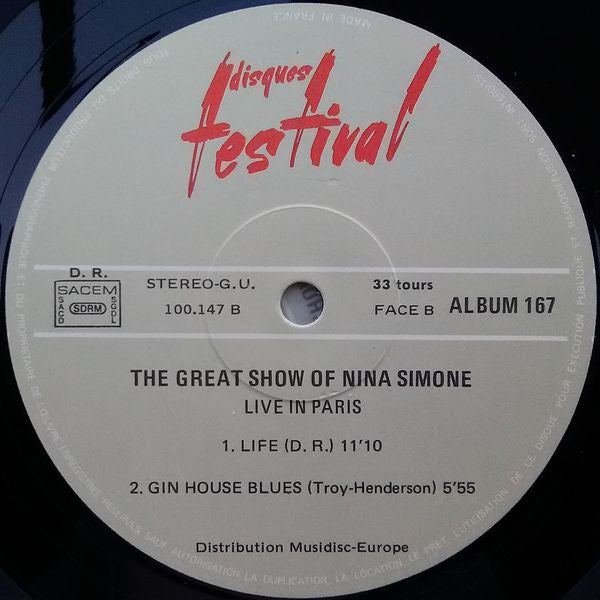 Nina Simone - The Great Show Of Nina Simone Live In Paris