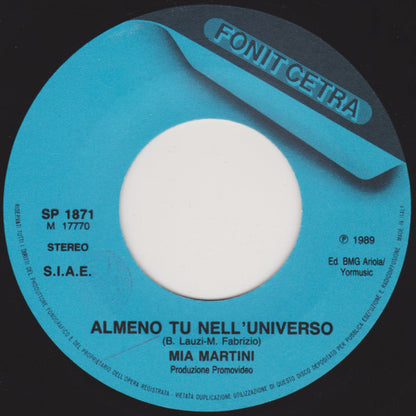 Mia Martini - Almeno Tu Nell'Universo (7")