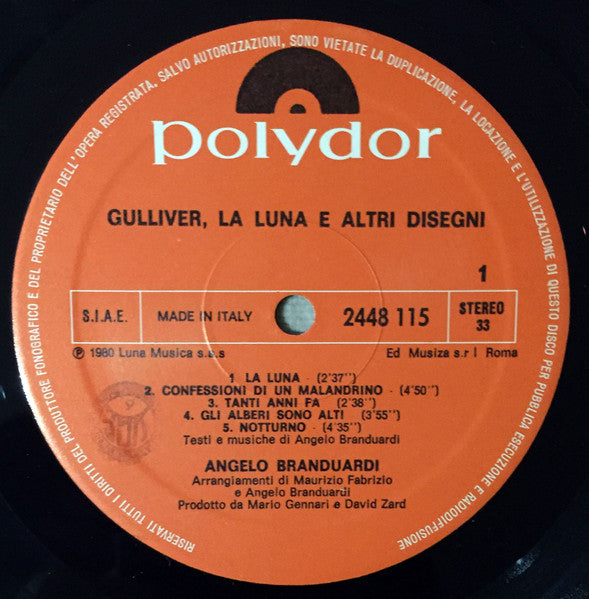 Angelo Branduardi - Gulliver, La Luna E Altri Disegni