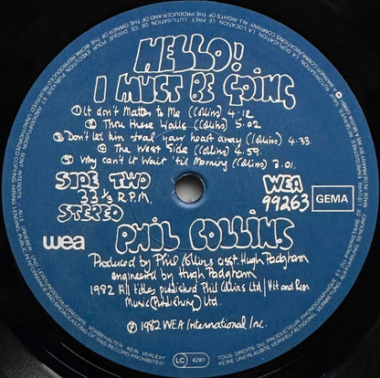 Phil Collins - Hello, I Must Be Going!