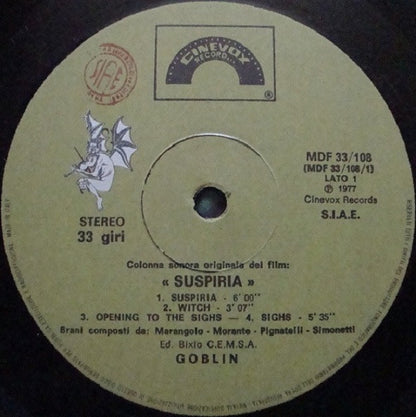 Goblin - Suspiria (Musiche Dalla Colonna Sonora Originale Del Film)
