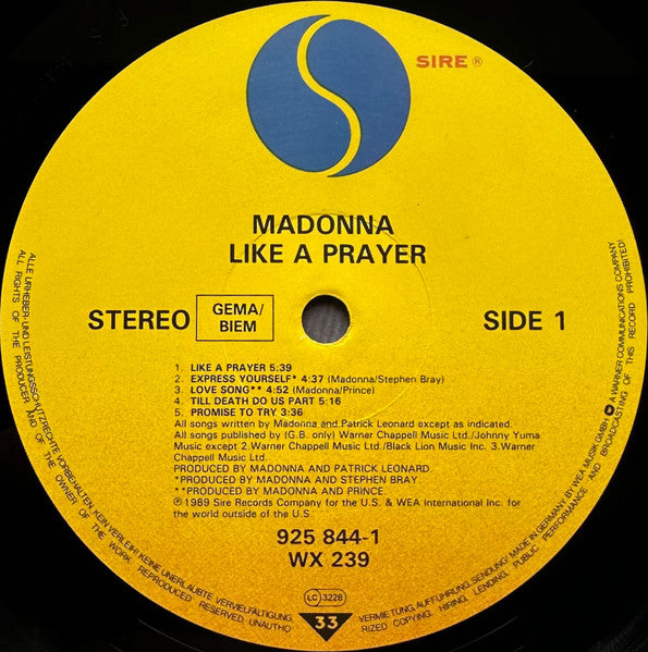Madonna - Like A Prayer