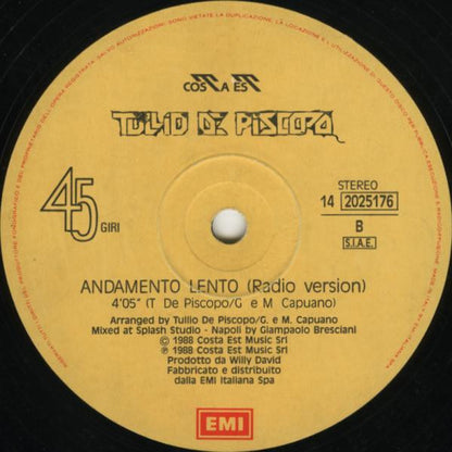 Tullio De Piscopo - Andamento Lento (Club Mix)