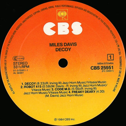 Miles Davis - Decoy