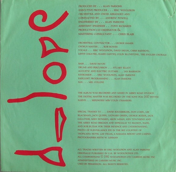 The Alan Parsons Project - Eye In The Sky