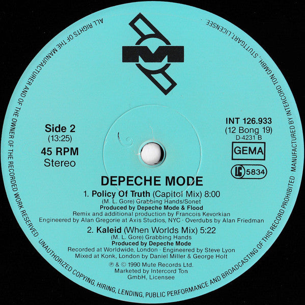 Depeche Mode - Policy Of Truth
