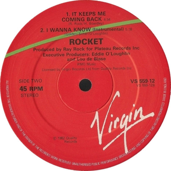 Rocket - I Wanna Know