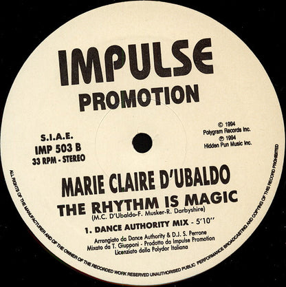 Marie-Claire D'Ubaldo - The Rhythm Is Magic