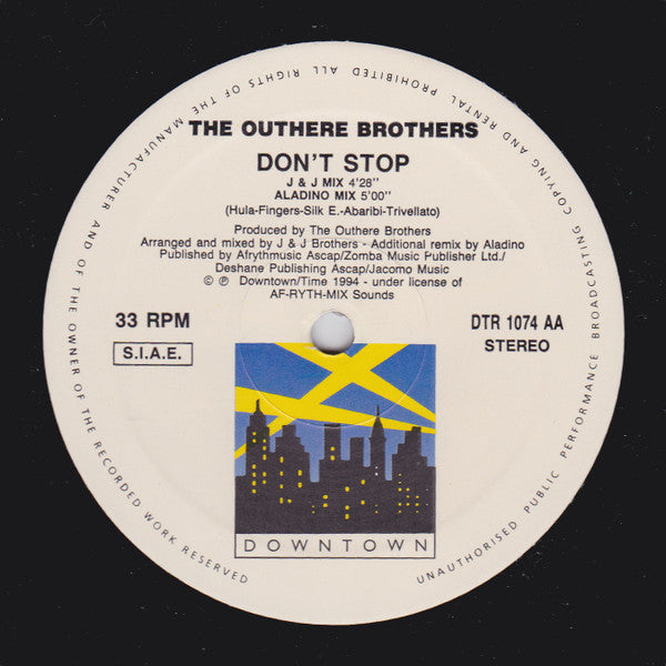 The Outhere Brothers - Don't Stop