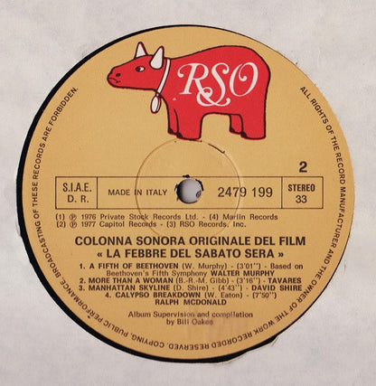 Various - La Febbre Del Sabato Sera = Saturday Night Fever (Colonna Sonora Originale Del Film)