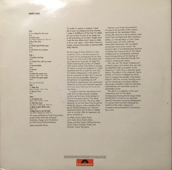 The Velvet Underground - Andy Warhol's Velvet Underground Featuring Nico