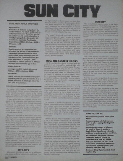 Artists United Against Apartheid - Sun City