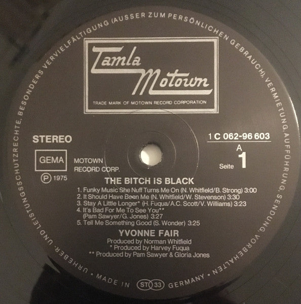Yvonne Fair - The Bitch Is Black
