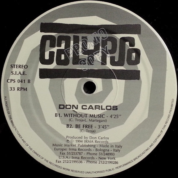 Don Carlos - Aqua (SOLO DISCO 3)