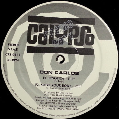 Don Carlos - Aqua (SOLO DISCO 3)
