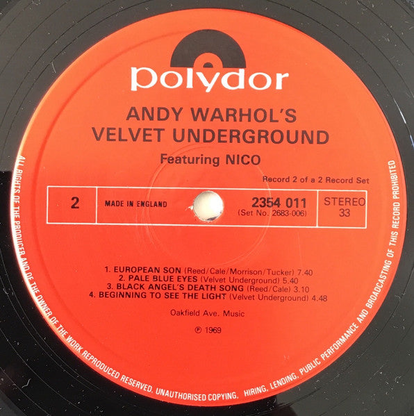 The Velvet Underground - Andy Warhol's Velvet Underground Featuring Nico