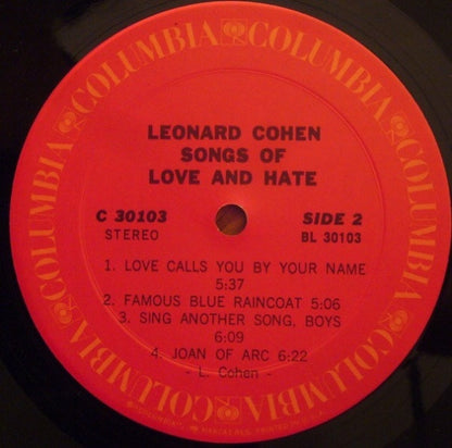 Leonard Cohen - Songs Of Love And Hate
