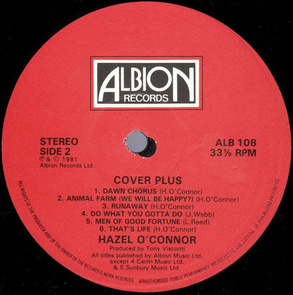 Hazel O'Connor - Cover Plus