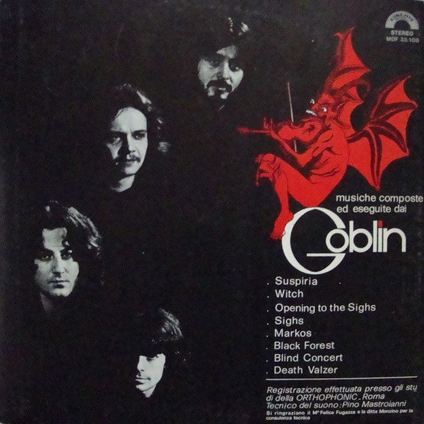 Goblin - Suspiria (Musiche Dalla Colonna Sonora Originale Del Film)