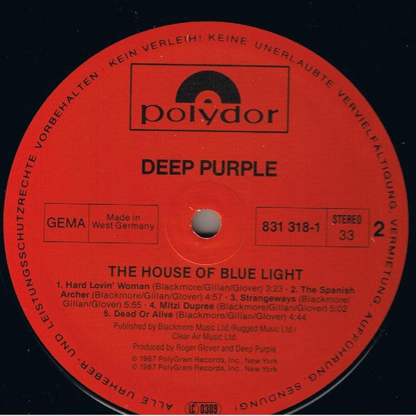 Deep Purple - The House Of Blue Light