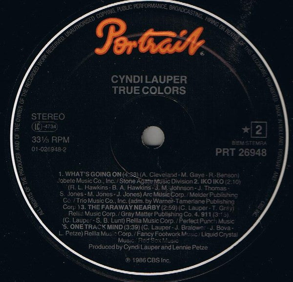 Cyndi Lauper - True Colors