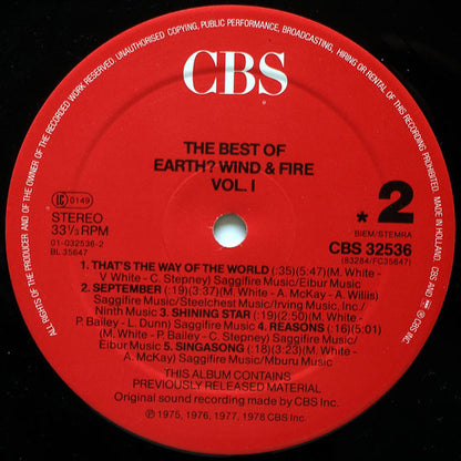 Earth, Wind & Fire - The Best Of Earth, Wind & Fire Vol. I