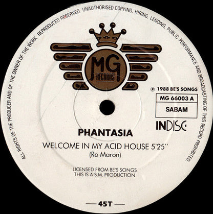Phantasia - Welcome In My Acid House
