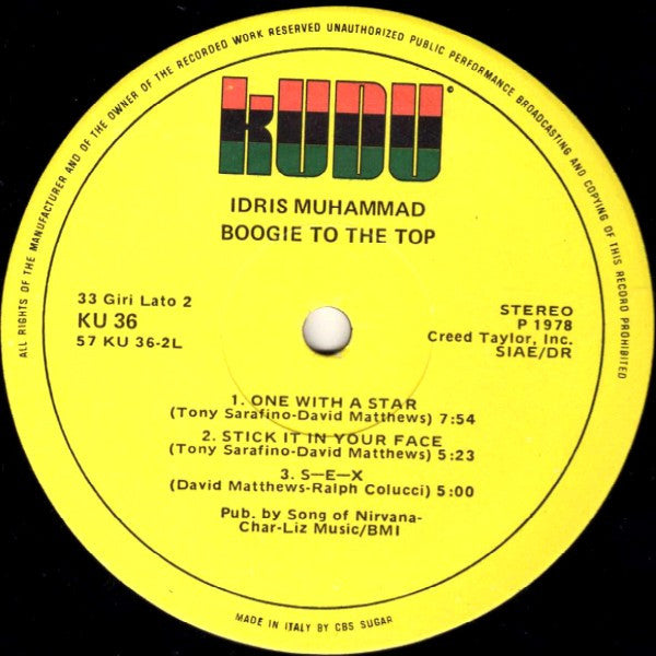 Idris Muhammad - Boogie To The Top