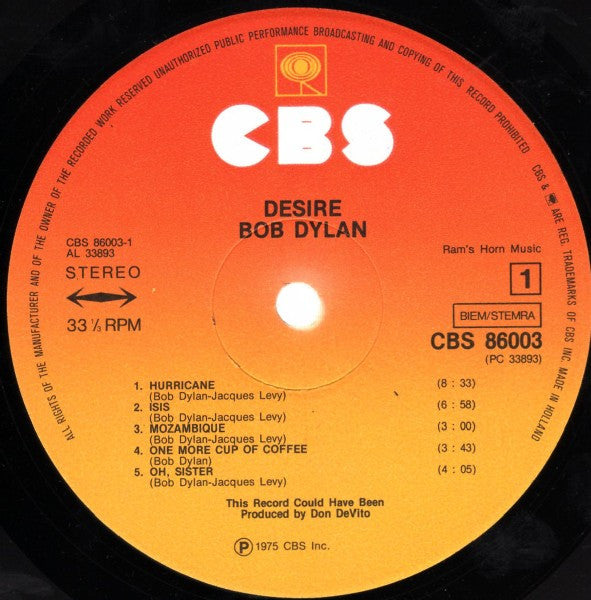 Bob Dylan - Desire