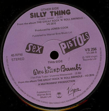 Sex Pistols - Silly Thing / Who Killed Bambi (7")