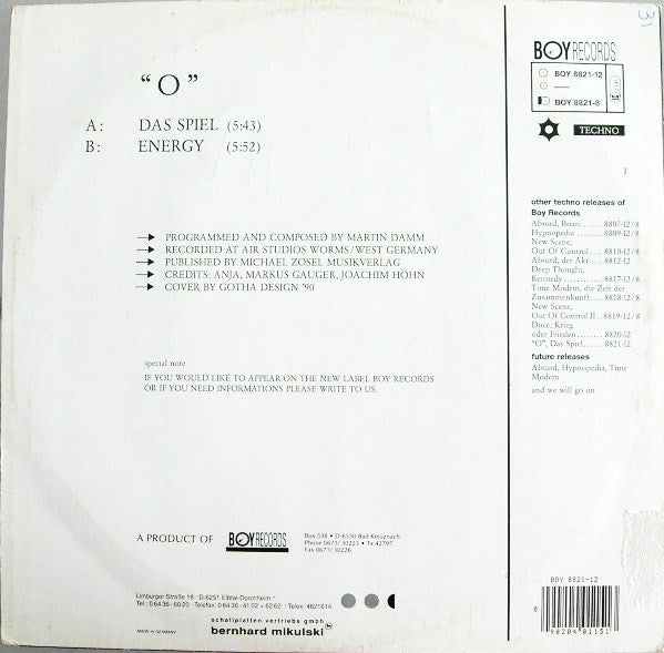 "O" - Das Spiel