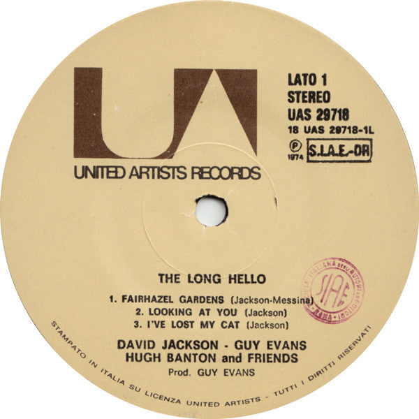 David Jackson, Guy Evans, Hugh Banton & Friends ‎– The Long Hello